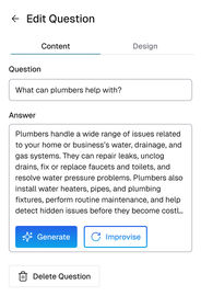 Builder panel: Subpage