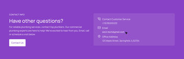 Web: Contact Info, T2