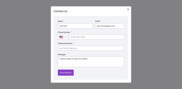 Web: Contact us form