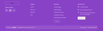 Web: Footer T4