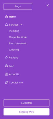 Mobile web: Side Nav Bar, T4