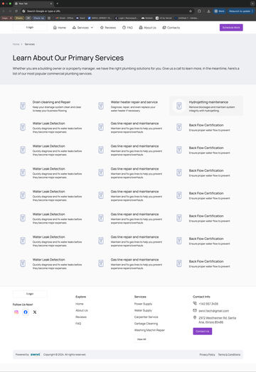 Web: Services Page, T4