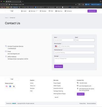 Web: About Us Page