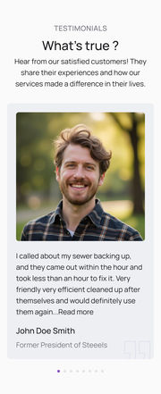 Mobile web: Testimonial, T1