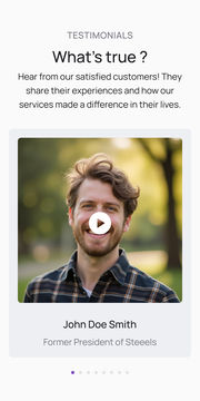 Mobile web: Testimonial, T4