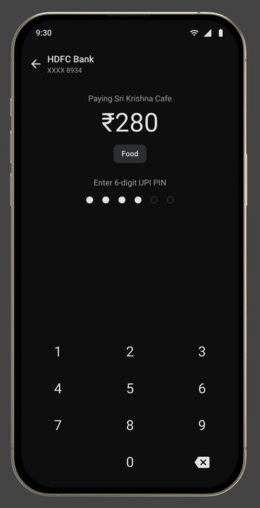 Google Pay, in its device: Pay · UPI PIN