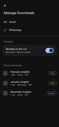Google Pay, the first iteration: Report delivery