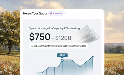 Marketplace, web: Instant Quote