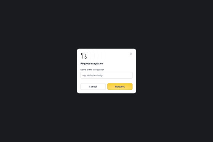 Marketplace, web: Modal