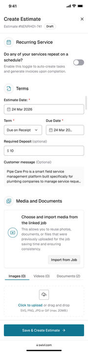 Mobile web, full screen capture: recurring off