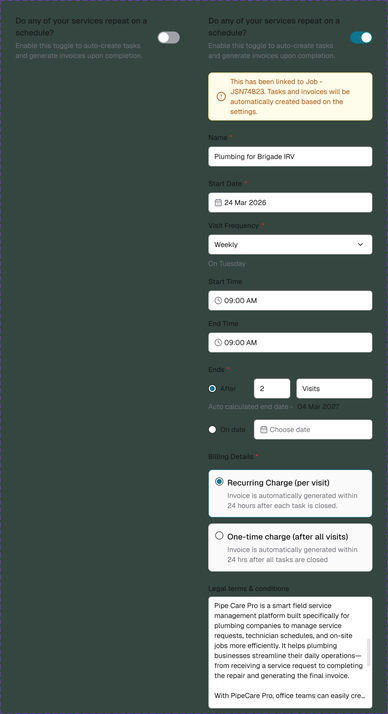 Figma component sheet: recurring card, mobile