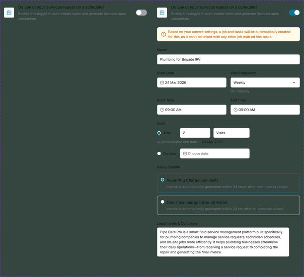 Figma component sheet: recurring card, web variants